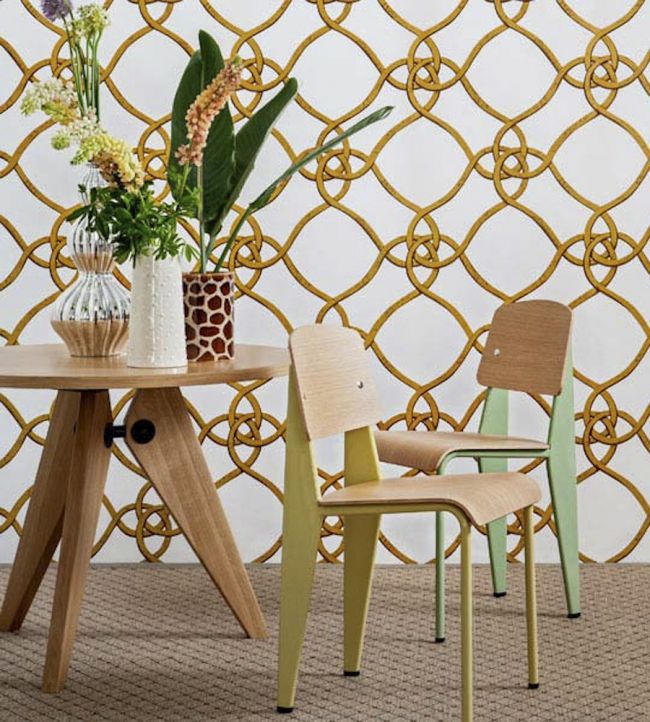 Verona Room Wallpaper - Gold