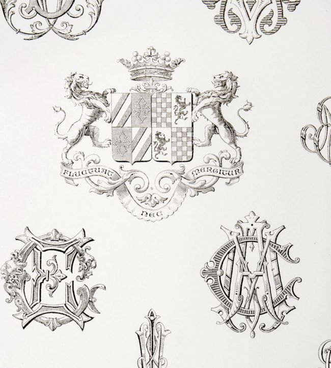 Heraldica Wallpaper - Gray