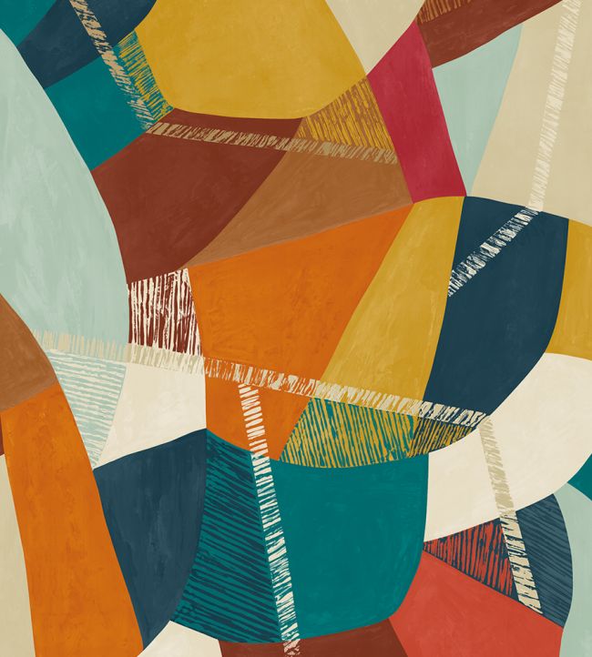 Abstract Geo Wallpaper - Multicolor