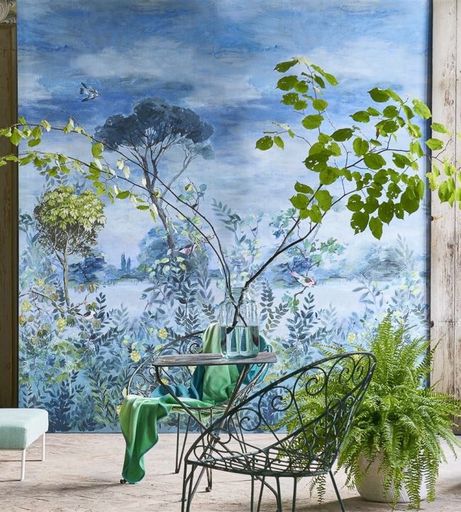 Giardino Segreto Scene 1 Wallpaper - Delft - PDG1056/01 - Designers Guild