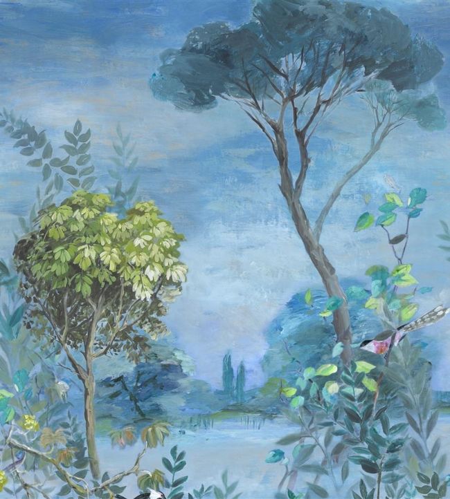 Giardino Segreto Scene 1 Wallpaper - Delft - PDG1056/01 - Designers Guild