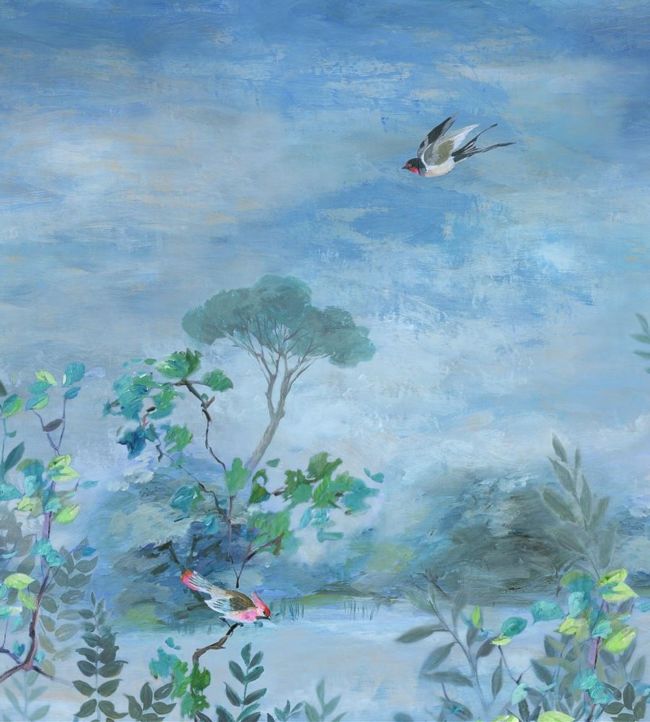 Giardino Segreto Scene 2 Wallpaper - Delft - PDG1057/01 - Designers Guild