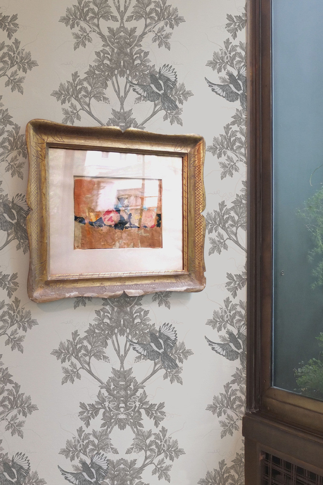 Two In A Bush Room Wallpaper - Gray