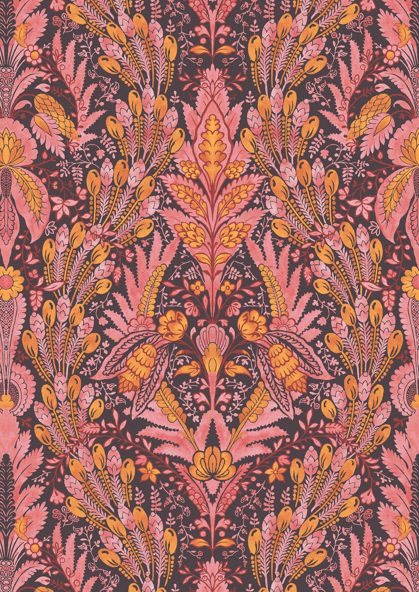 Hawksmoor Wallpaper - Pink - Lewis & Wood