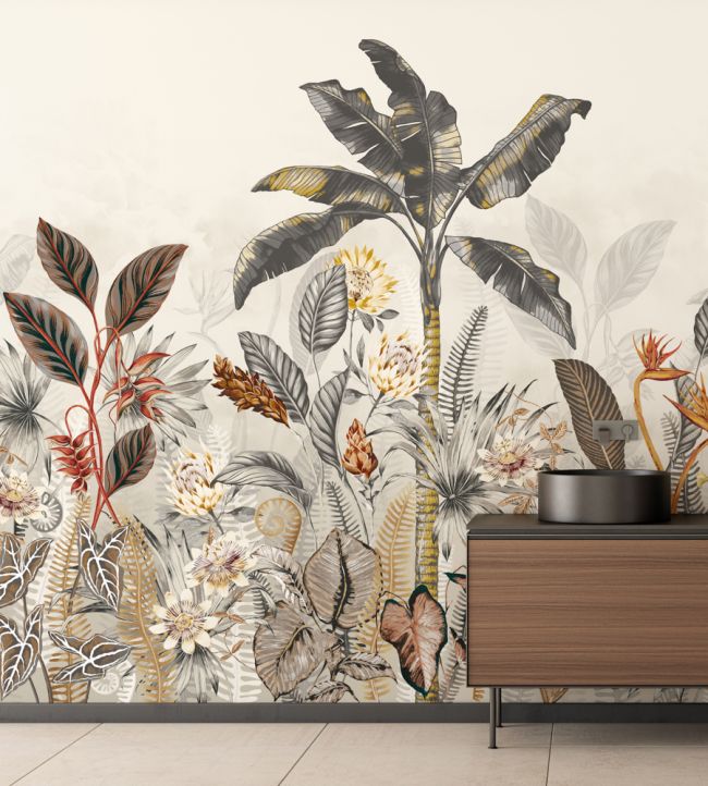 Jangala Room Wallpaper - Gray