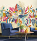 Abstract Tropic Room Wallpaper - Multicolor