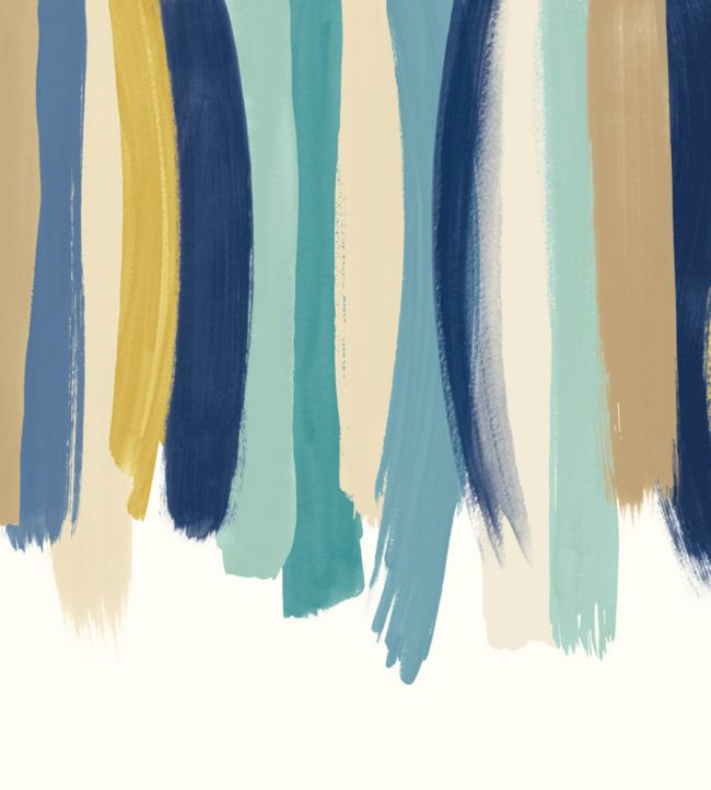 Blurred Lines Wallpaper - Blue