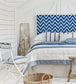 Chevron Room Fabric - Blue
