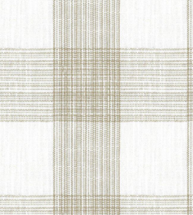 Hemsby Check Fabric - White