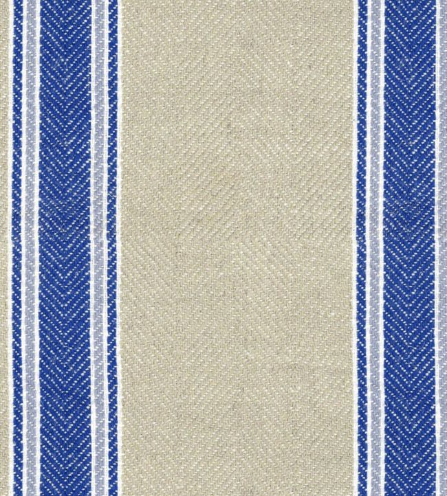 Moffat Stripe Fabric - Blue