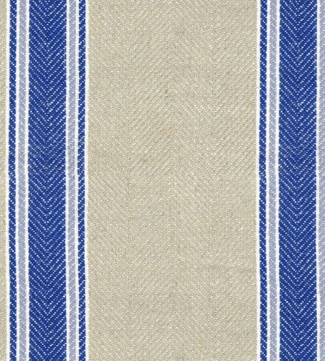 Moffat Stripe Fabric - Blue