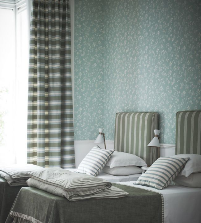 Kew Room Wallpaper - Teal
