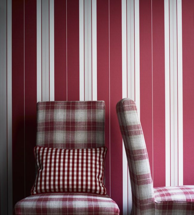 Oakham Room Wallpaper - Red