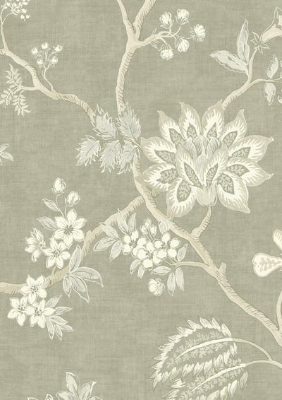 Indienne Wallpaper - Gray - Lewis & Wood