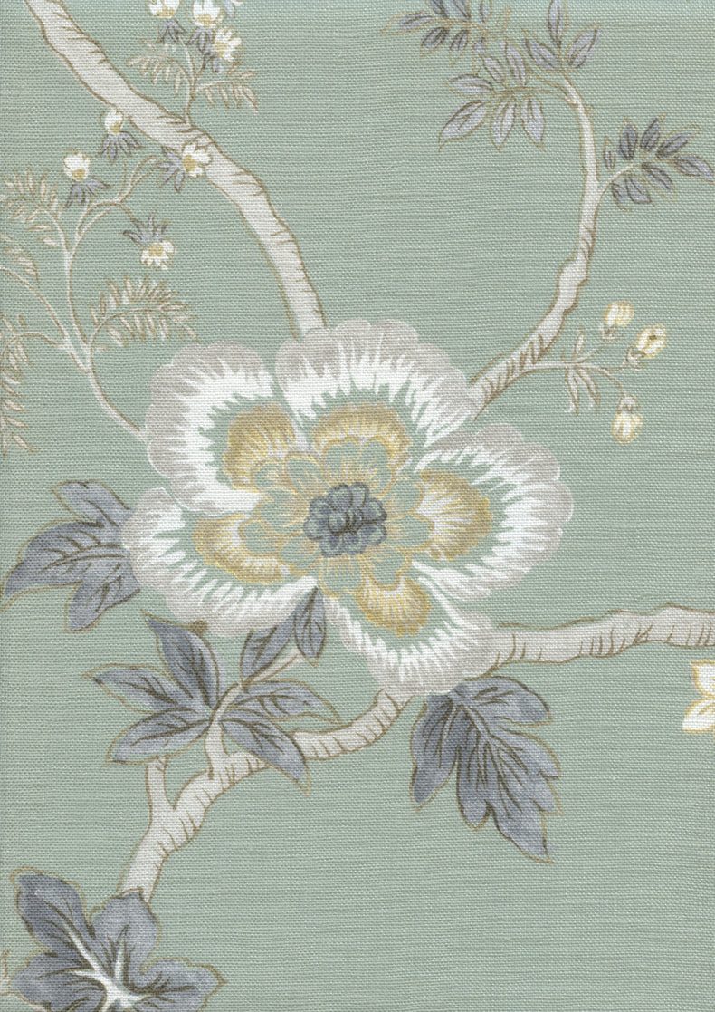 Indienne Fabric - Green - Lewis & Wood