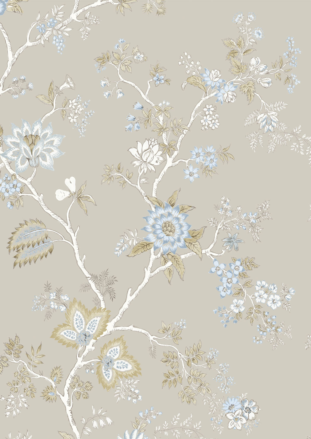 Indienne Fabric - Gray - Lewis & Wood
