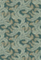 Bombe’s Fernery Wallpaper | Teal and Orange Highlights
