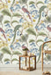 Living Branches Room Wallpaper | Ivory, Soft Olive and Yellow