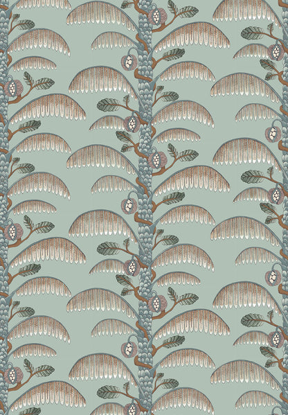Palm Stripe Wallpaper | Radmoor Blue