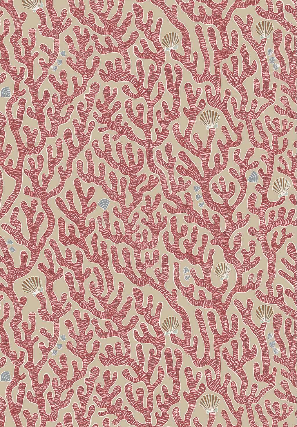 Coral Wallpaper | Red Toppings