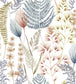 Summer Ferns Wallpaper - Blue 