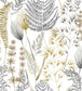 Summer Ferns Wallpaper - Gray 