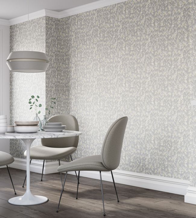 Arabella Room Wallpaper - Gray