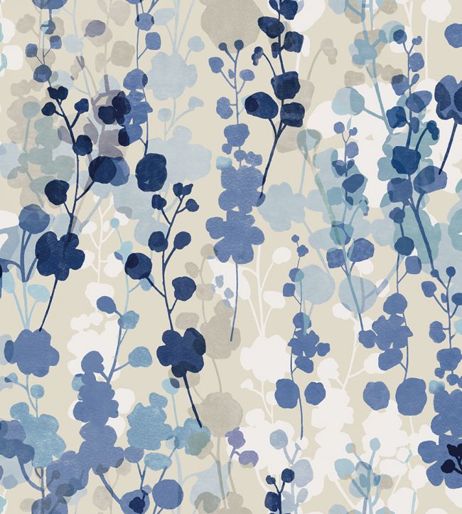 Blossom Wallpaper - Blue