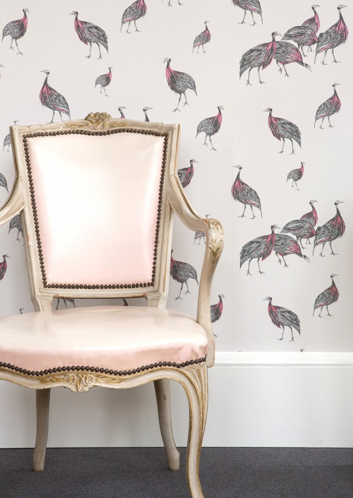 Birds of a Feather Room Wallpaper 3 - Gray