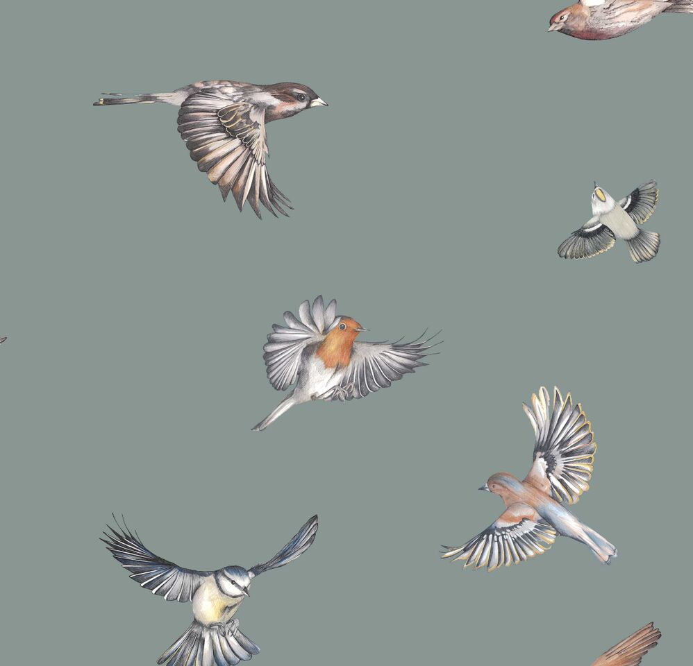 Early Bird Wallpaper - Gray
