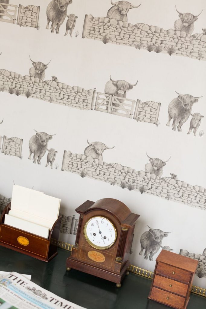 Highland Fling Room Wallpaper 3 - Gray