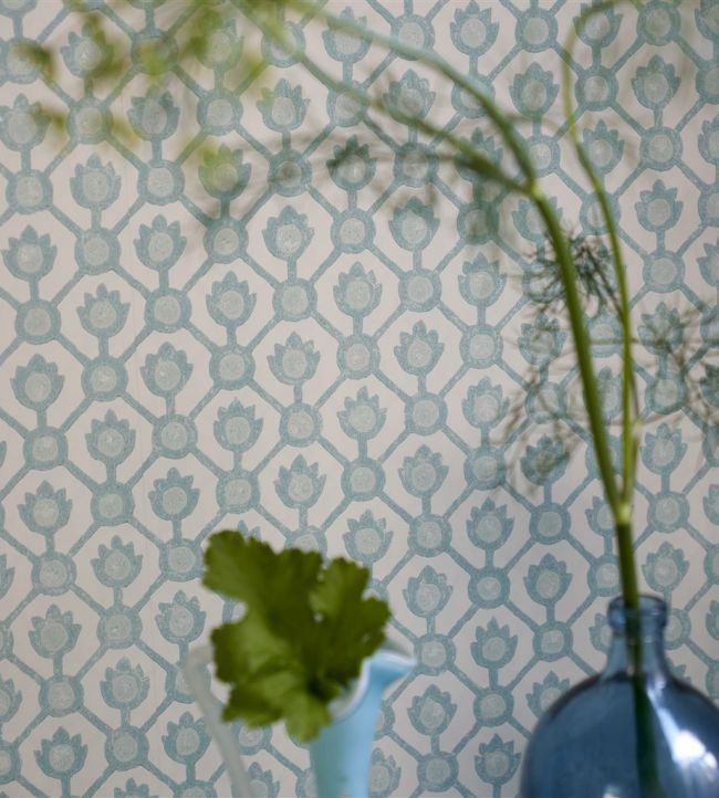 Jaal Wallpaper - Eau de Nil - PDG1150/07 - Designers Guild