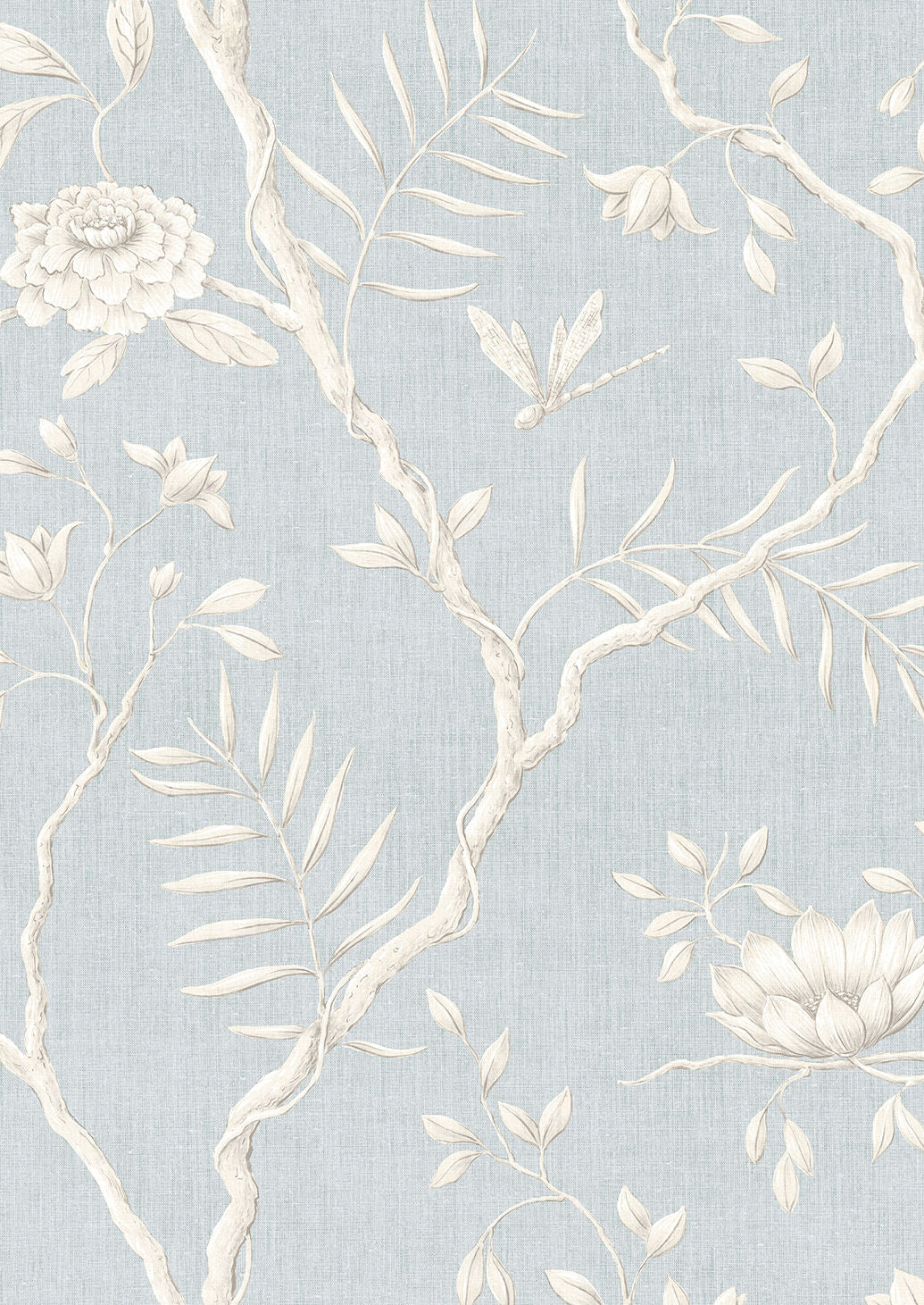 Jasper Peony Wallpaper - Ciel - Lewis & Wood