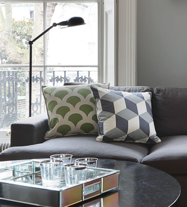 Grand Kyoto Koi Room Fabric - Green