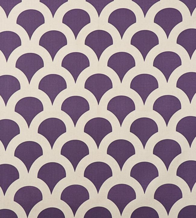 Grand Kyoto Koi Fabric - Purple