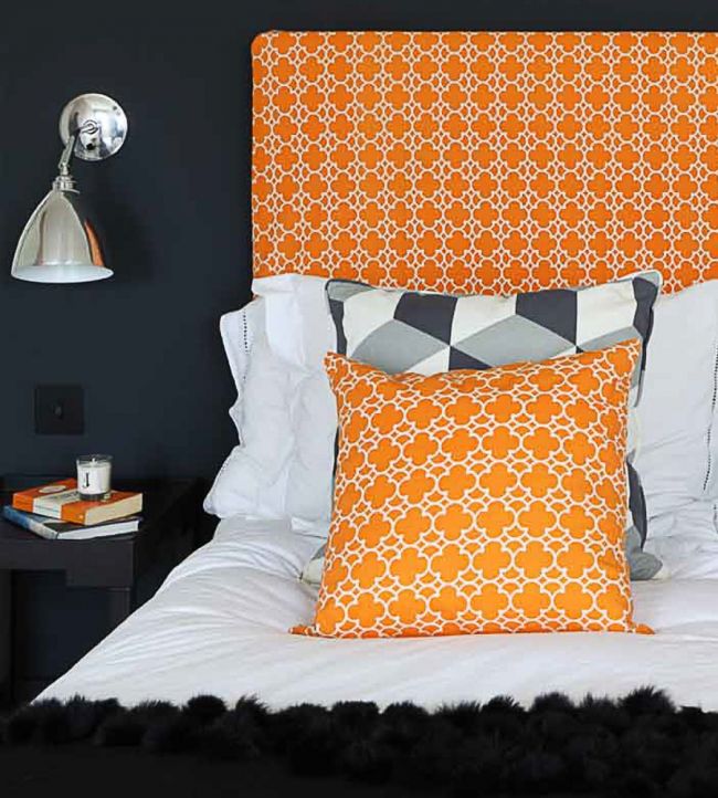 Cubes Room Fabric - Orange
