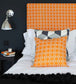 Cubes Room Fabric - Orange