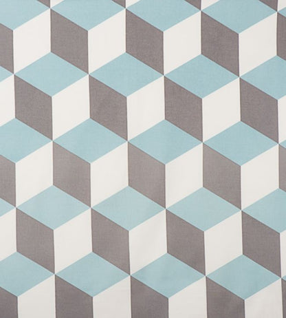 Cubes Fabric - Blue
