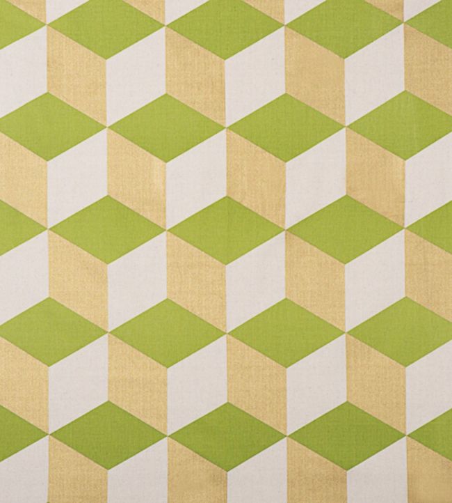 Cubes Fabric - Green 