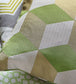 Cubes Room Fabric - Green