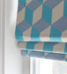 Cubes Room Fabric - Teal