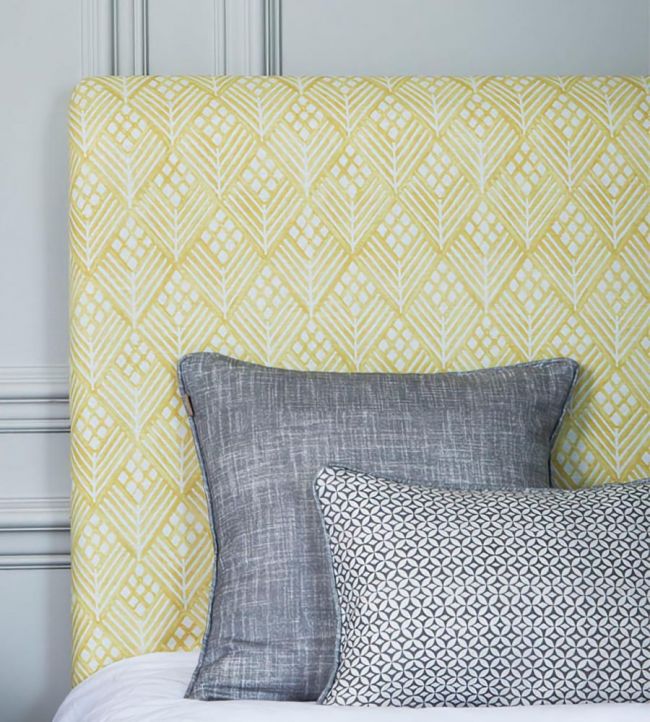 Pine Flower Room Fabric - Blue