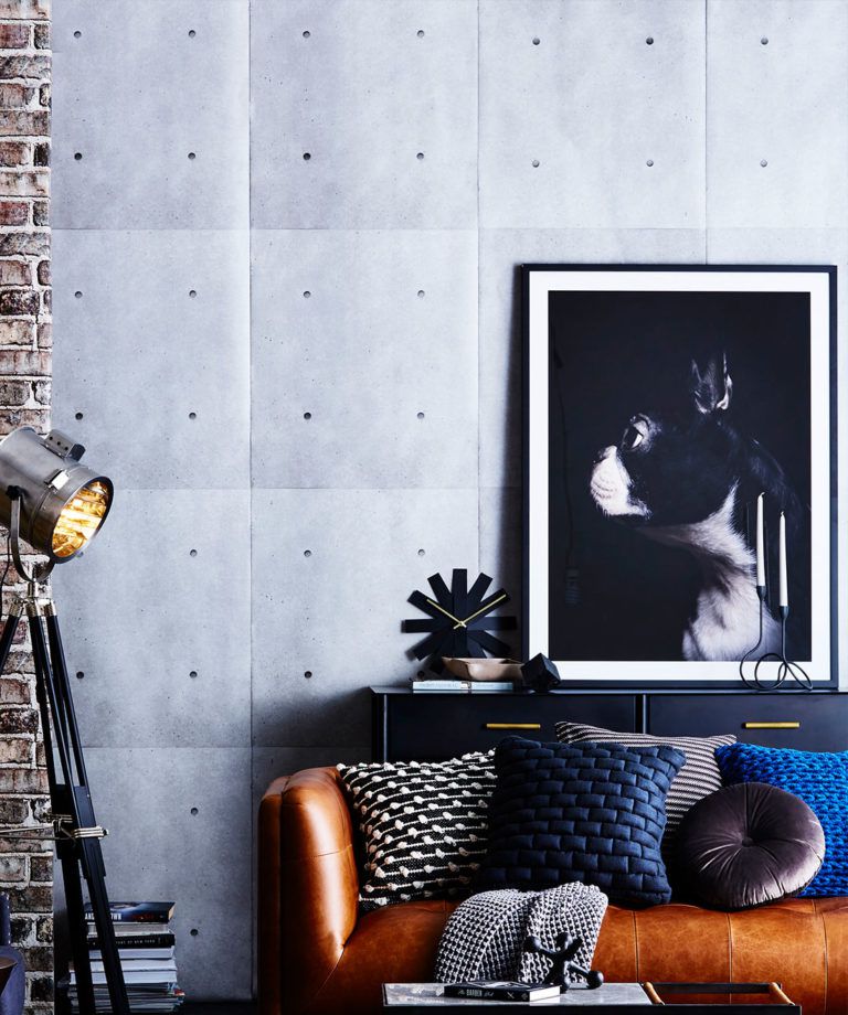 Tilt Slab Room Wallpaper - Gray