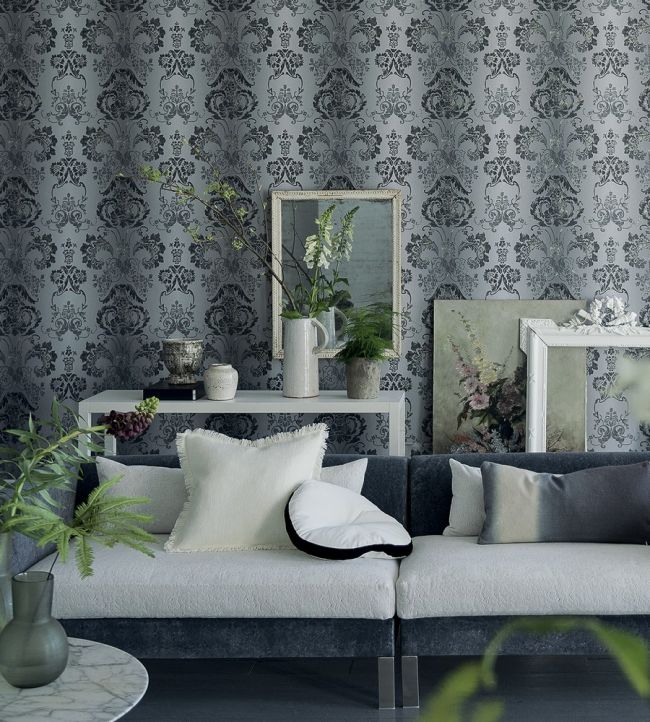 Kashgar Wallpaper - Platinum - P619/04 - Designers Guild