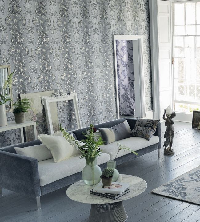 Kashgar Wallpaper - Platinum - P619/04 - Designers Guild