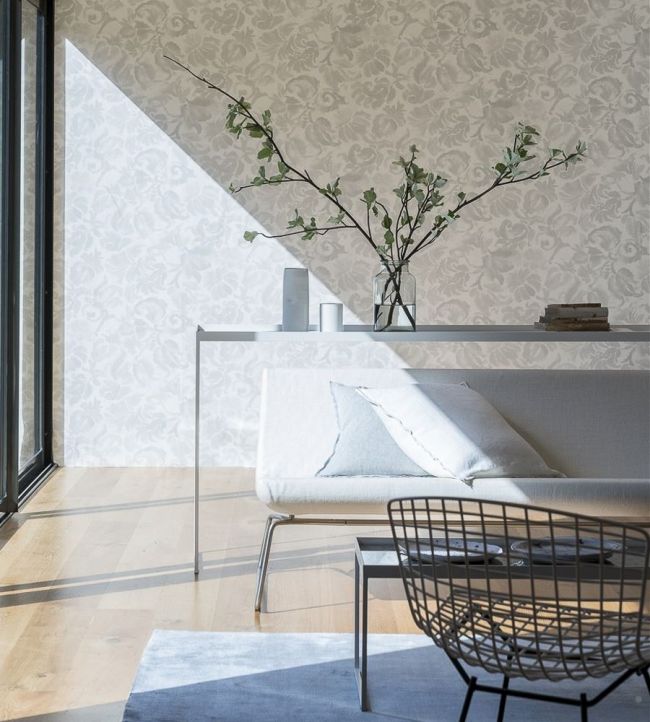 Katagami Wallpaper - Silver - PDG1043/07 - Designers Guild