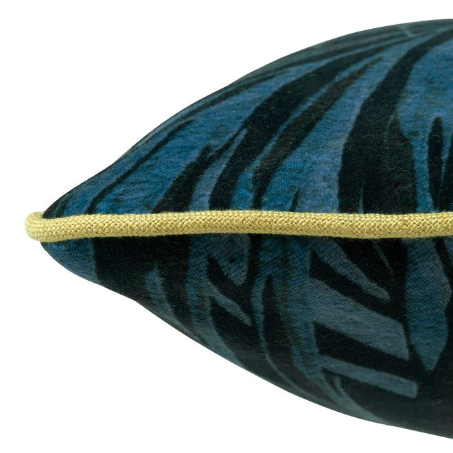 Butterfly Palm Lago Velvet Side Cushion