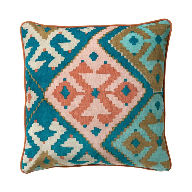 Otto Azure Velvet Cushion