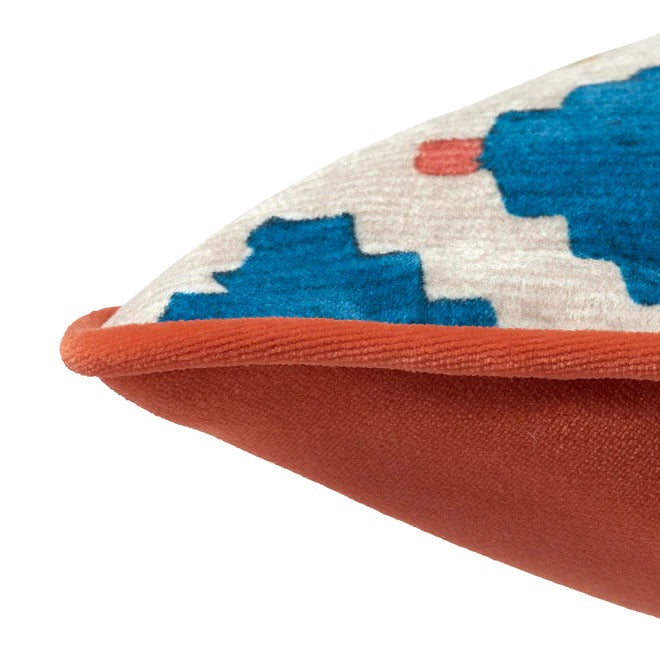 Otto Azure Velvet Side Cushion