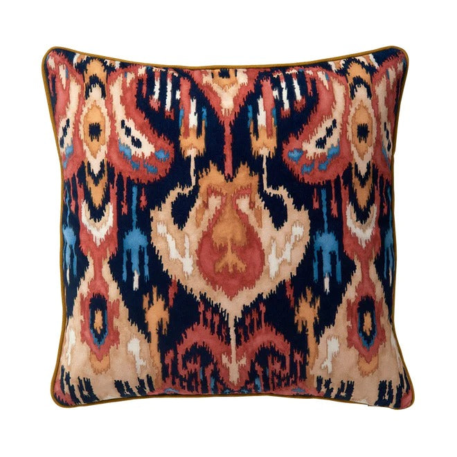 Bukhara Saffron Velvet Cushion